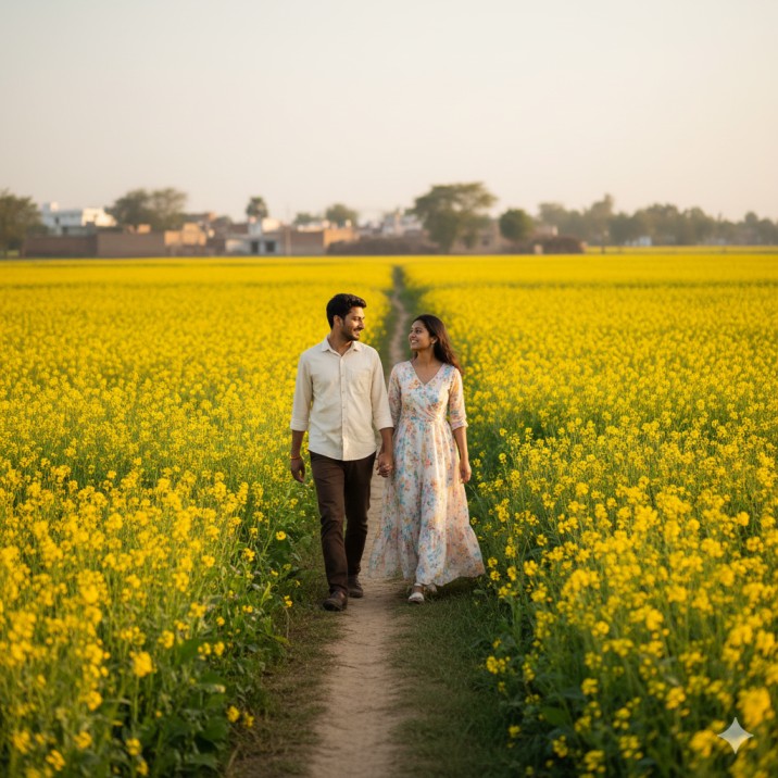 Walking Hand-in-Hand Romance