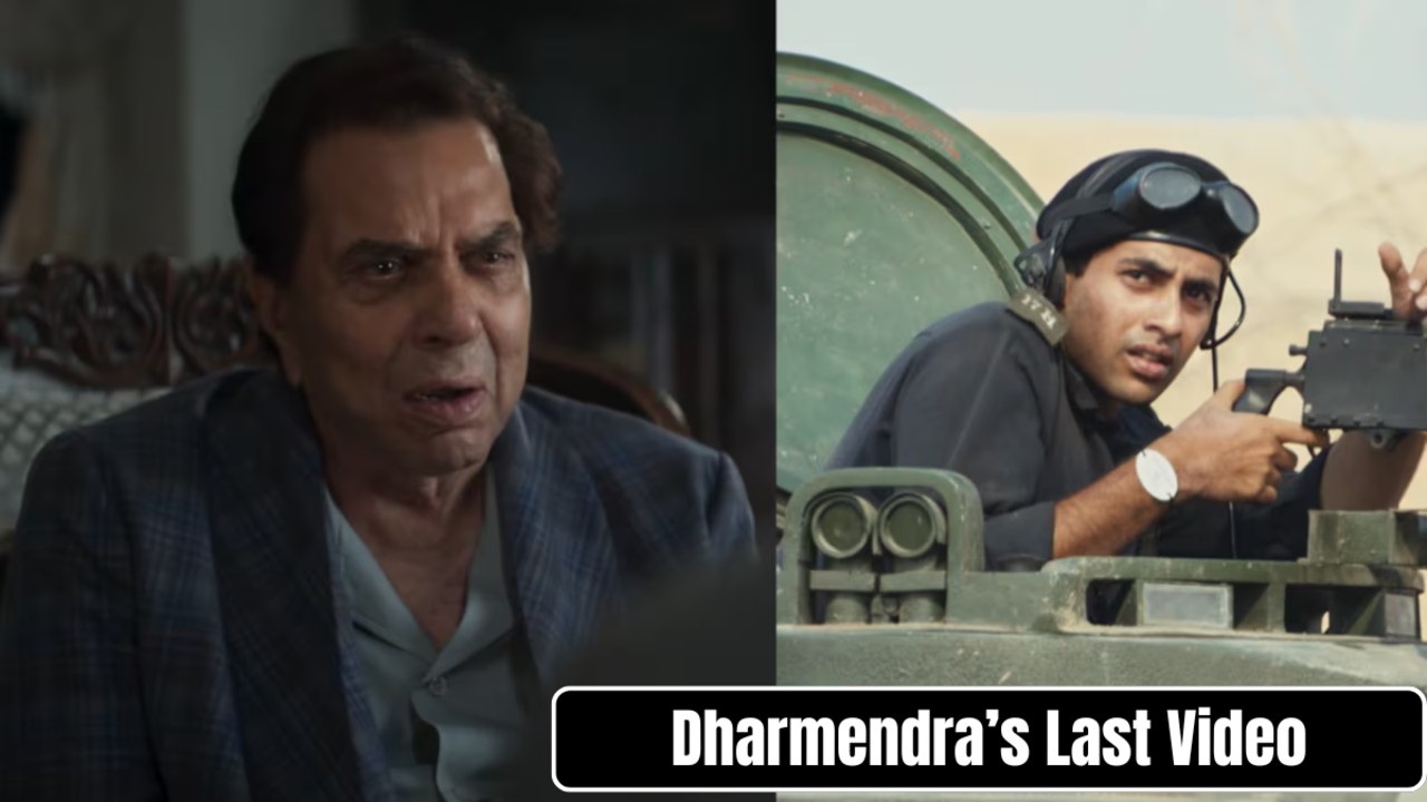 Dharmendra’s Last Video From Ikkis Sets