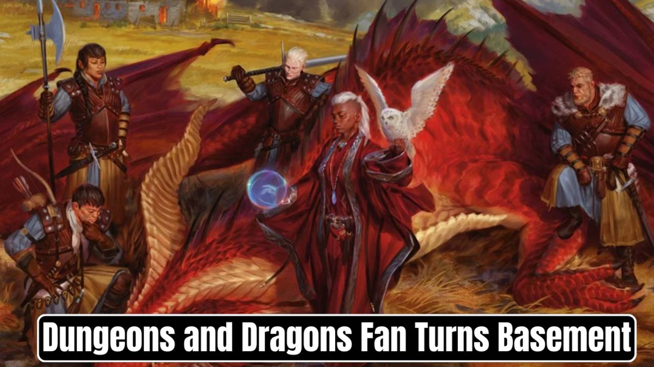 Dungeons and Dragons Fan Turns Basement Into a Stunning